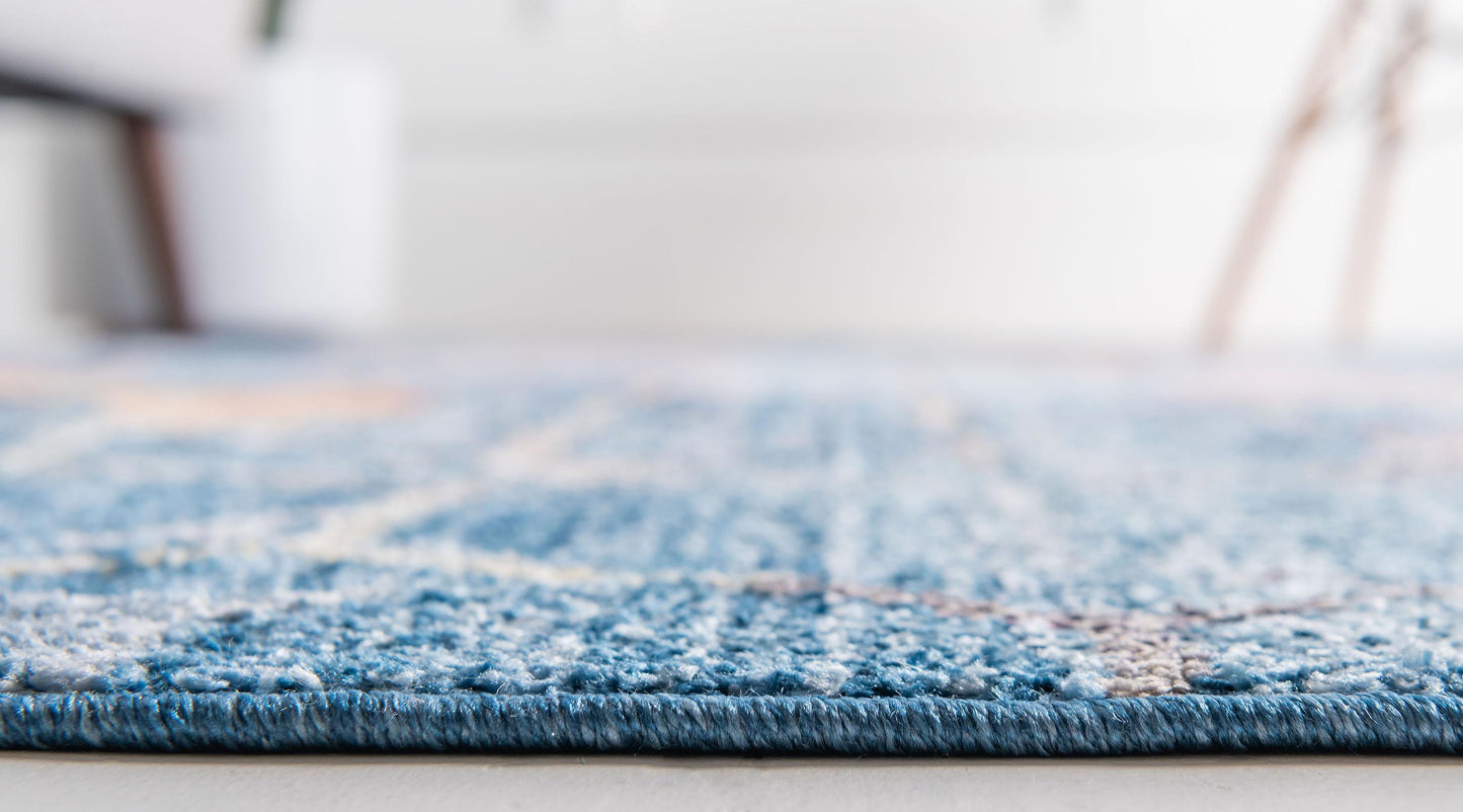 Reuben - Hexagon Pattern Color Blend Rug